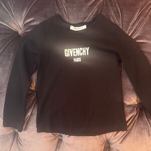 Givenchy Kids Black Long Sleeve Tee